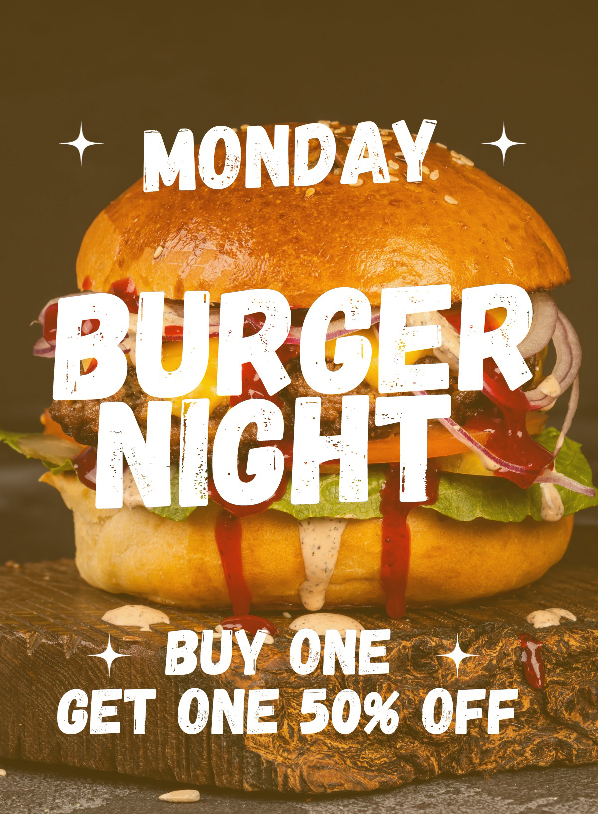 Monday is Burger Night
