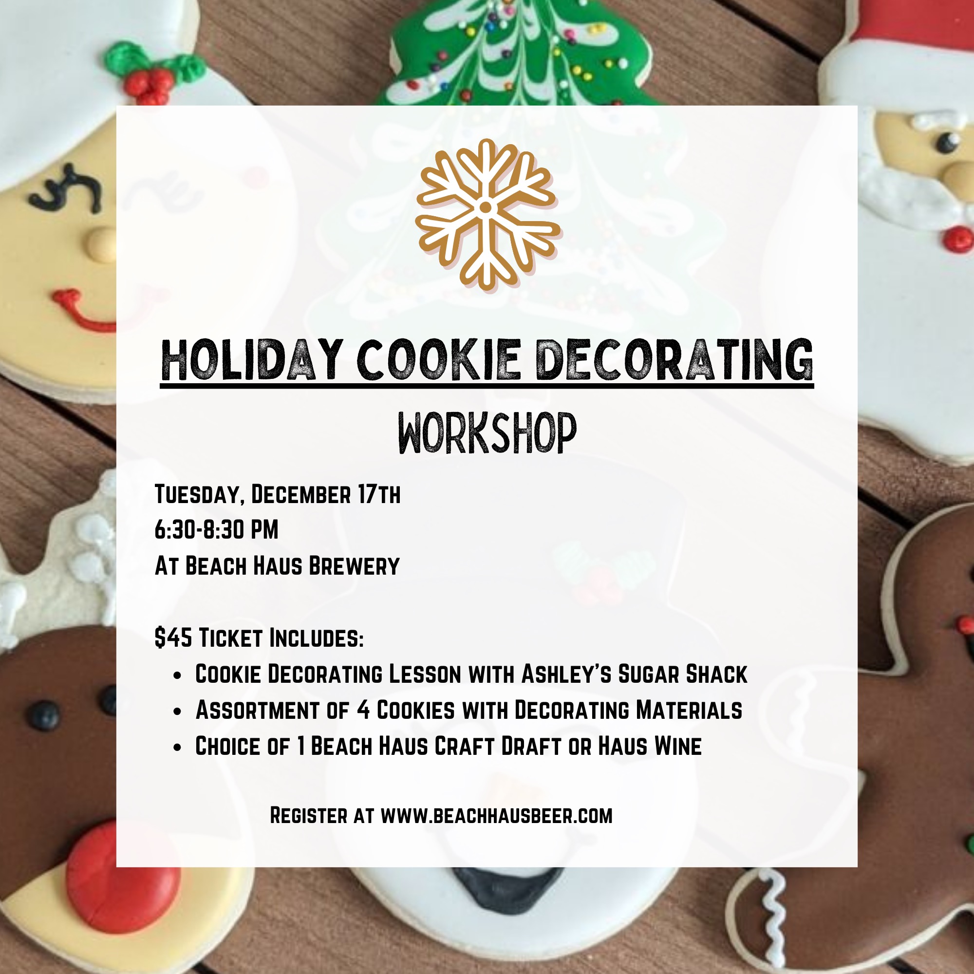 Beach Haus Holiday Cookie Decorating Workshop