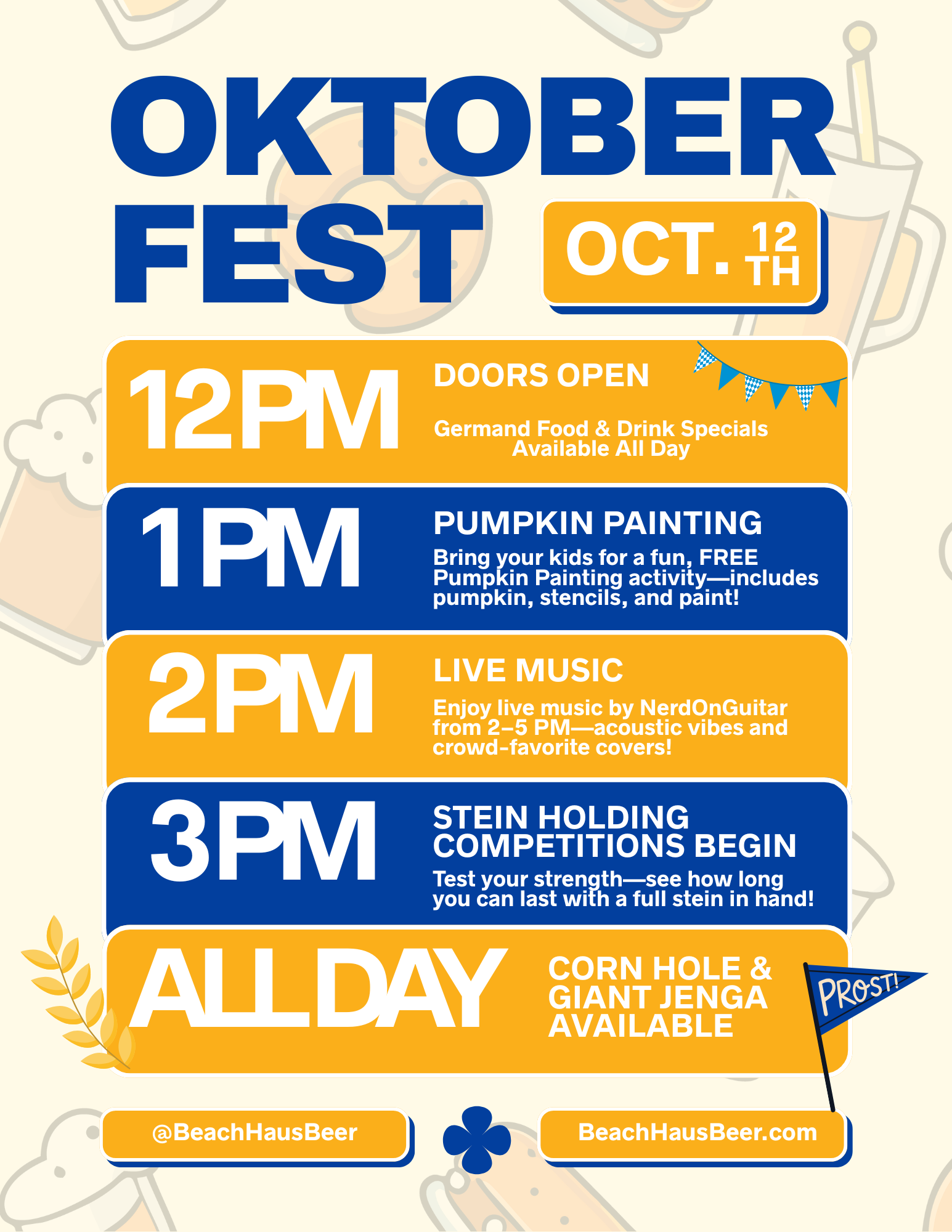 Oktoberfest at Beach Haus Oct 12th