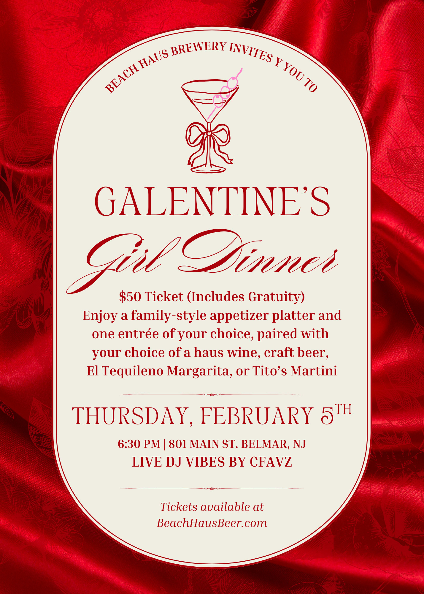 Girl Dinner February 5th