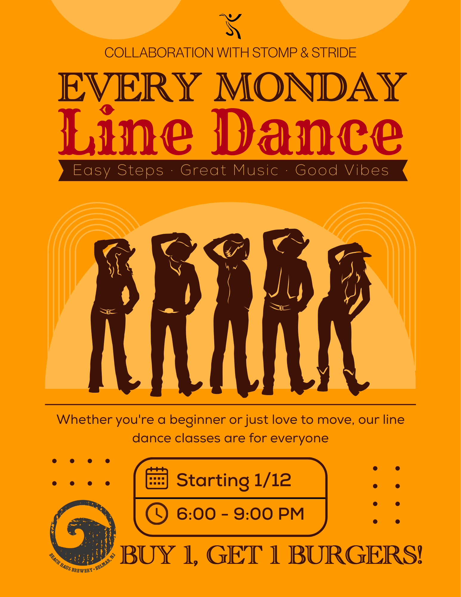 Line Dancing every other Monday