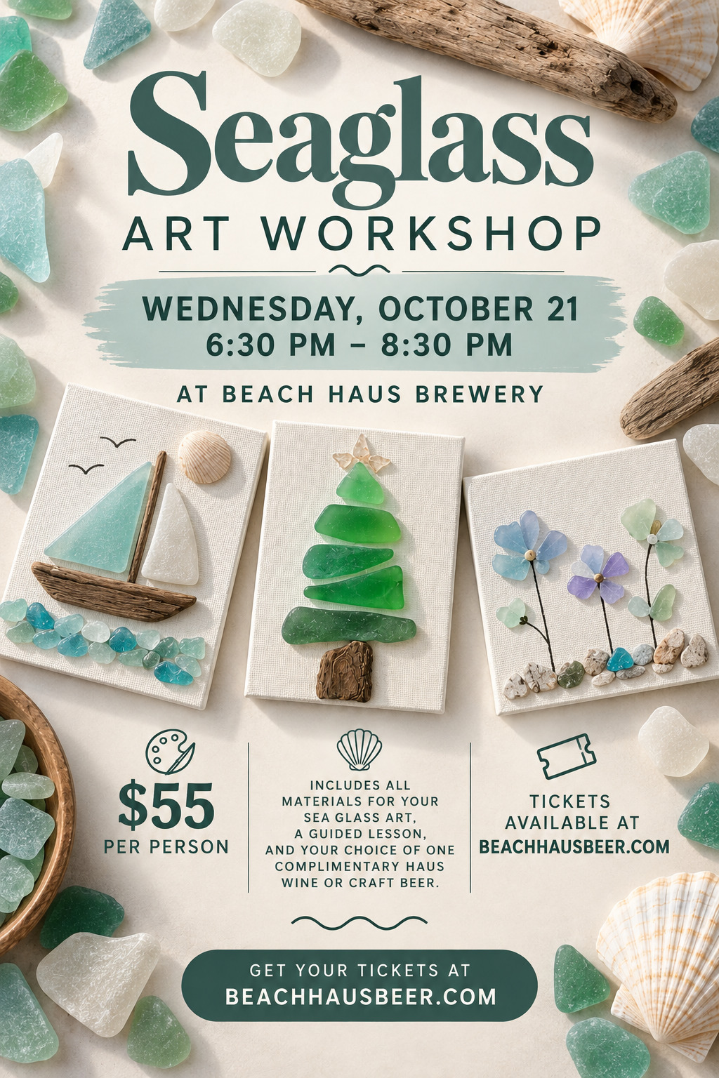 Tiers Workshop October 7th at Beach Haus